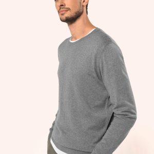 Pull Supima® col rond homme