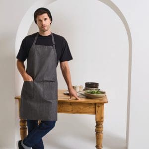 Tablier en denim biologique et commerce équitable