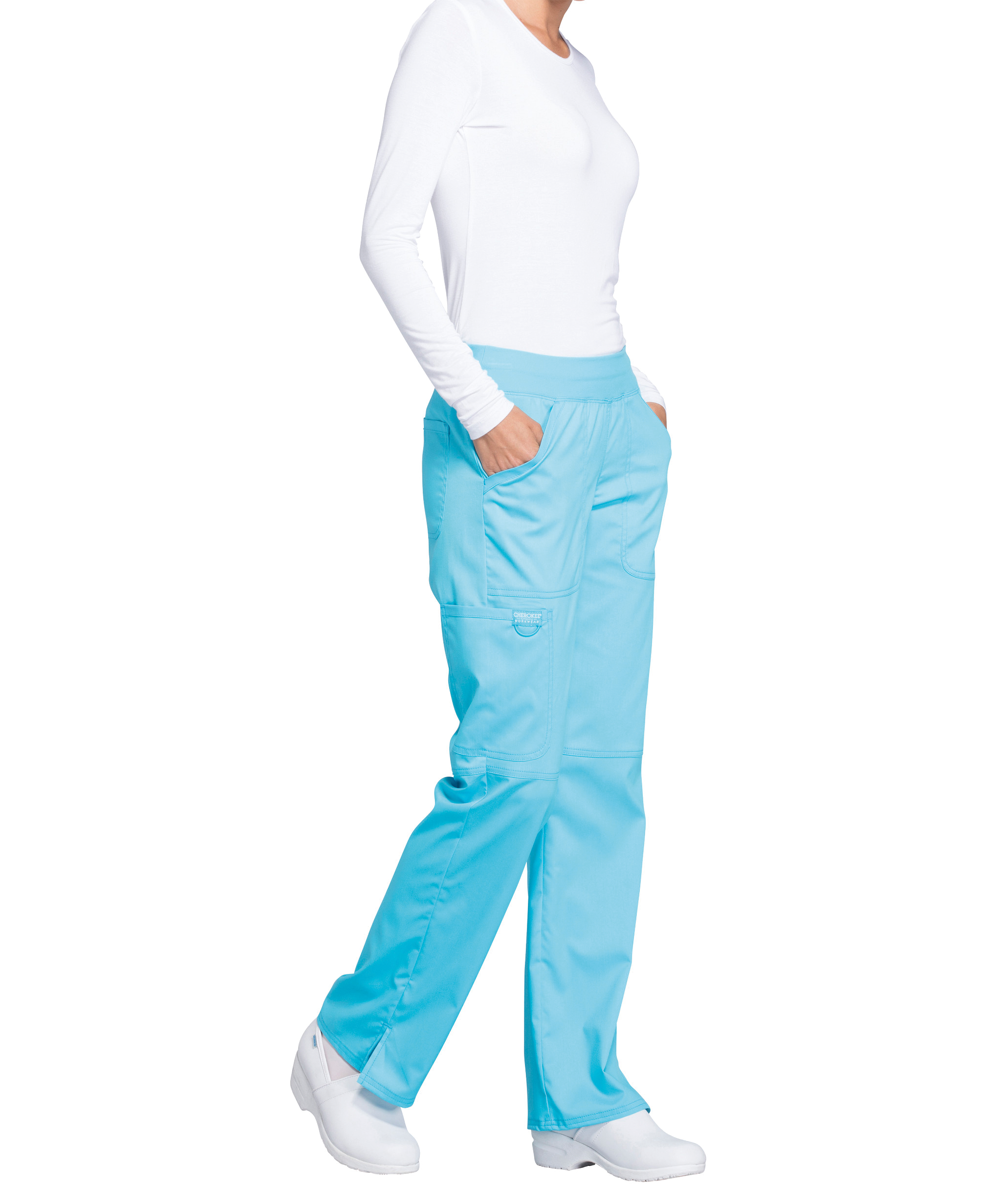 Pantalon cargo à taille moyenne à enfiler femme – Image 271