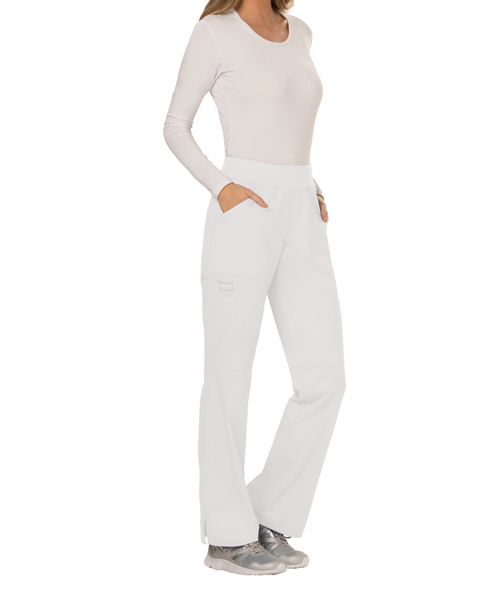 Pantalon cargo à taille moyenne à enfiler femme – Image 295