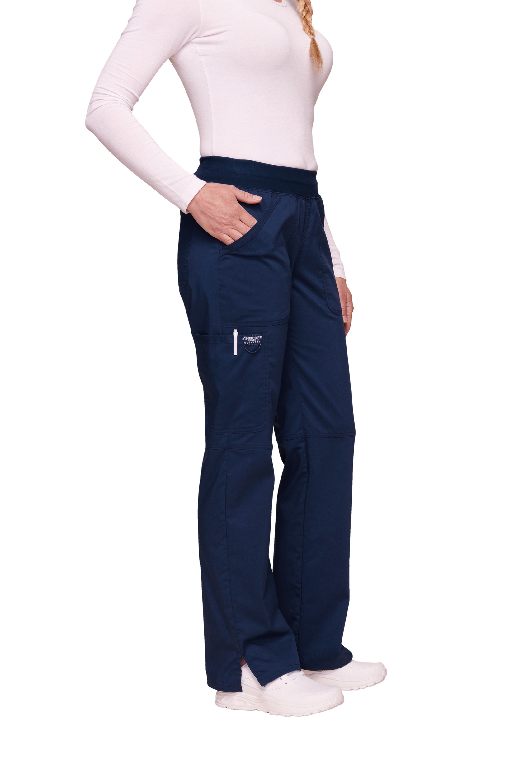 Pantalon cargo à taille moyenne à enfiler femme – Image 239