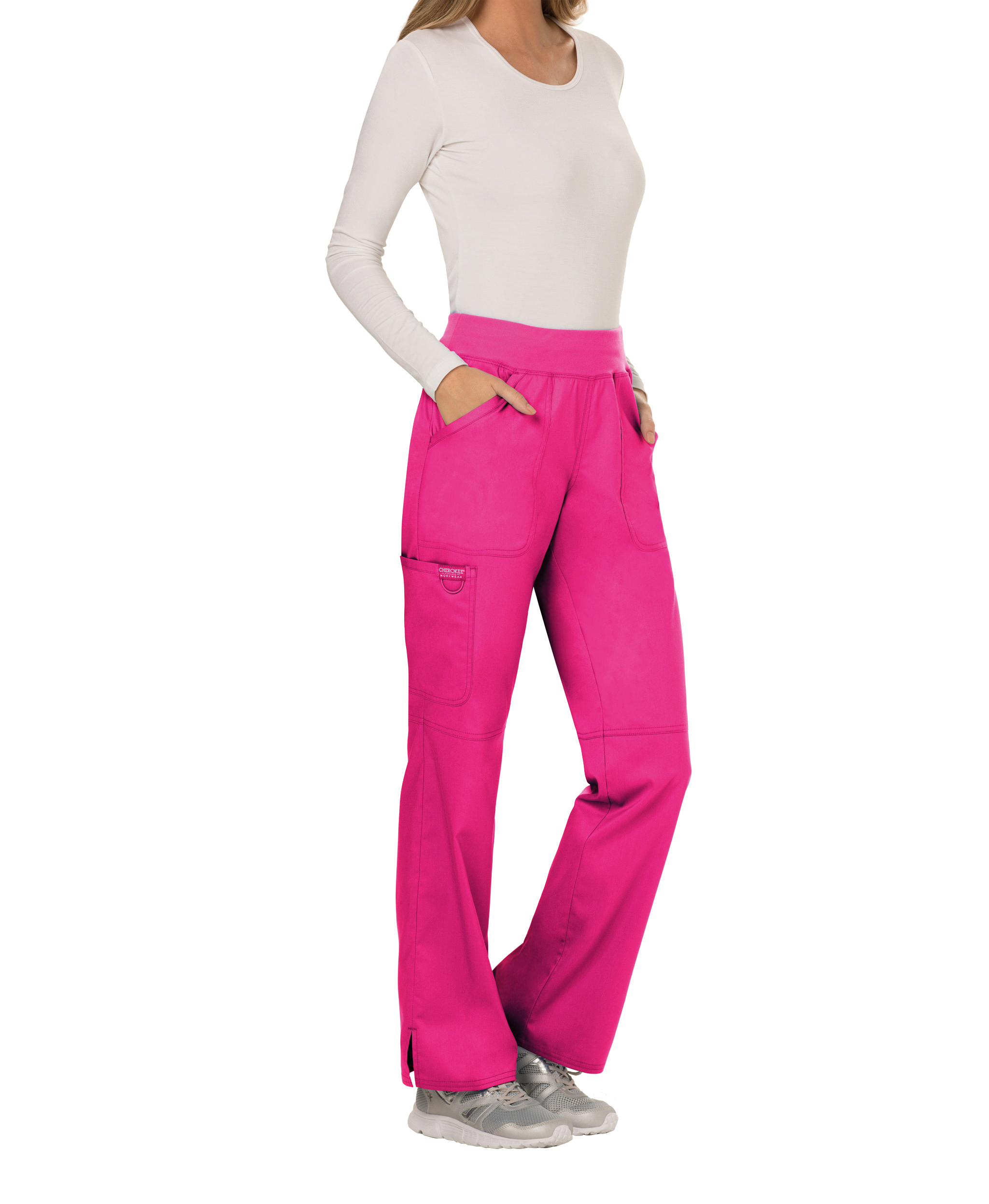 Pantalon cargo à taille moyenne à enfiler femme – Image 216