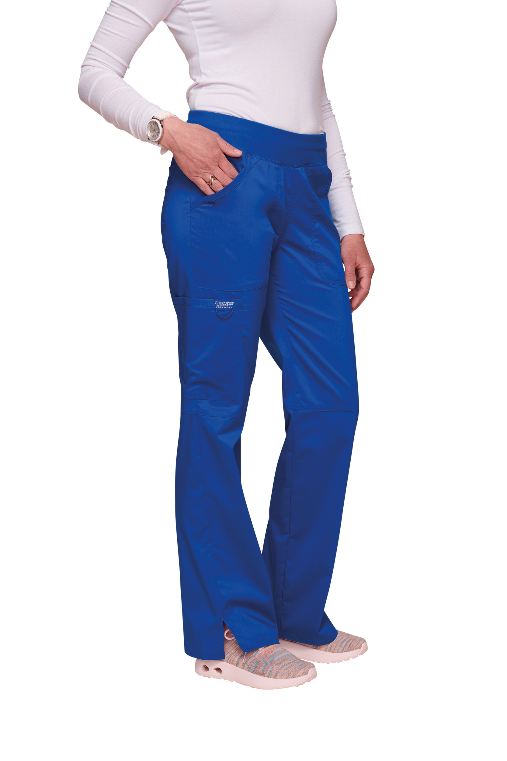 Pantalon cargo à taille moyenne à enfiler femme – Image 255