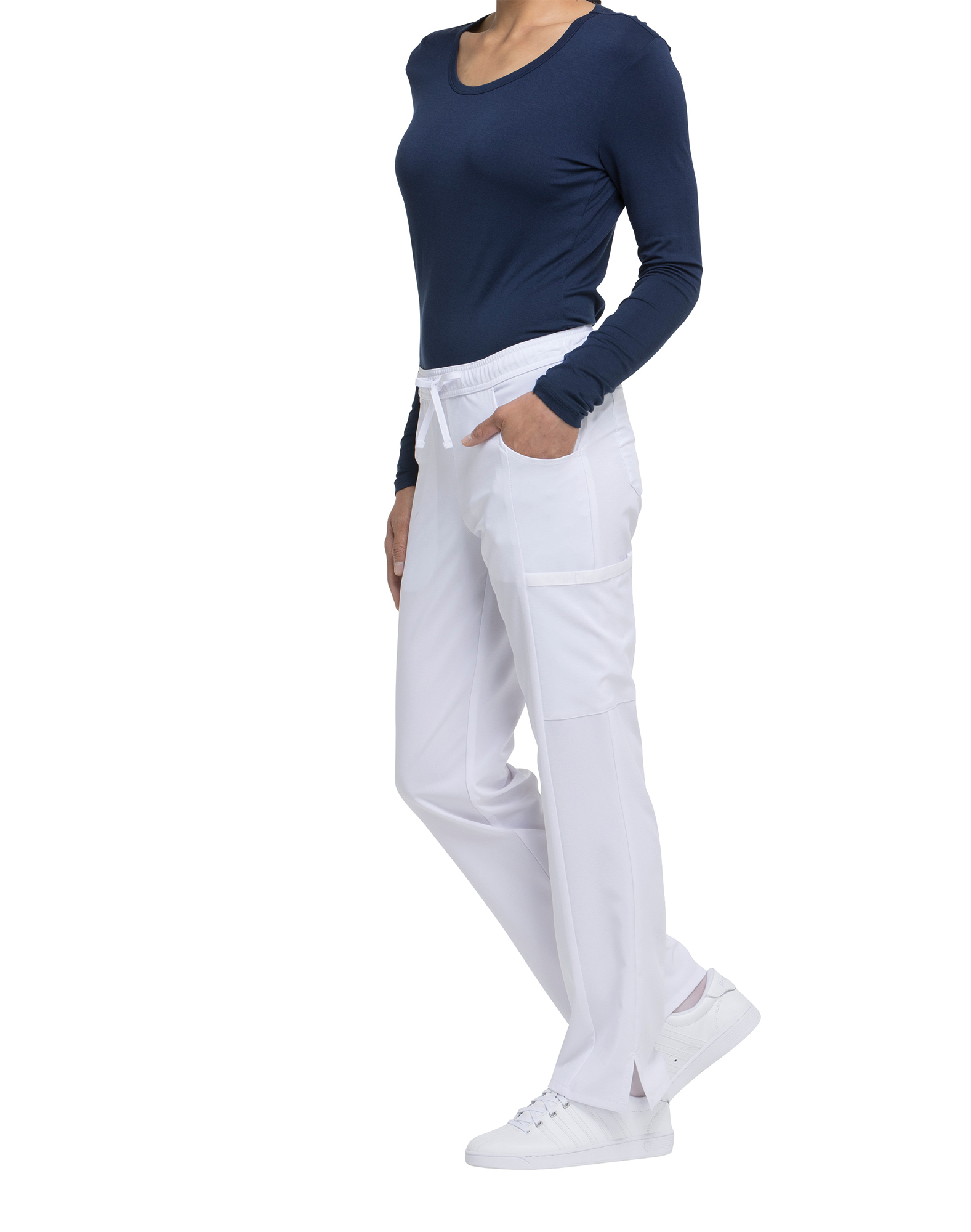Pantalon à taille moyenne à cordon femme – Image 252