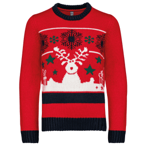 Pullover col rond de Noël enfant