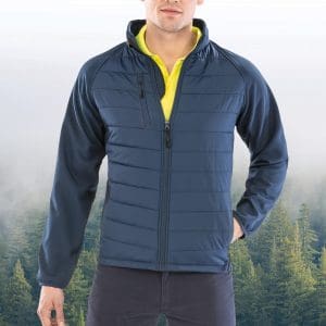 Veste softshell rembourrée black compass recyclée