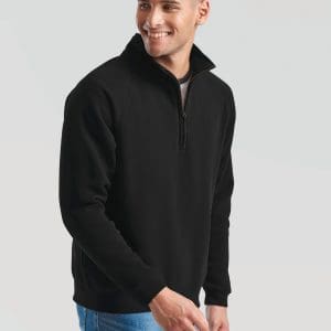 Sweat-shirt col zippé Premium (62-032-0)