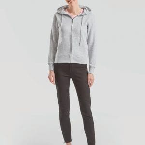 Sweat-shirt femme zippé capuche Premium (62-118-0)