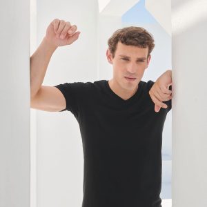 T-shirt homme col v Feel Good