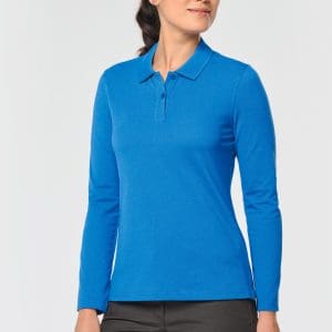 Polo manches longues femme