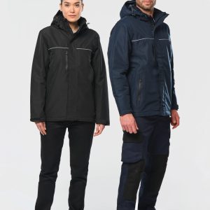 Parka performance à capuche unisexe