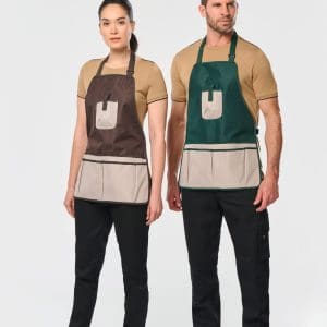 Tablier de jardinier imperméable écoresponsable unisexe