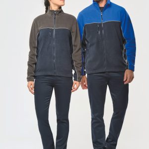 Veste micropolaire bicolore écoresponsable unisexe