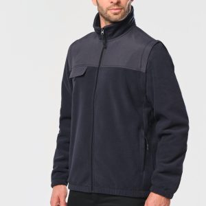 Veste polaire manches amovibles homme