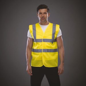 Gilet haute visibilité à maille ajourée recyclée